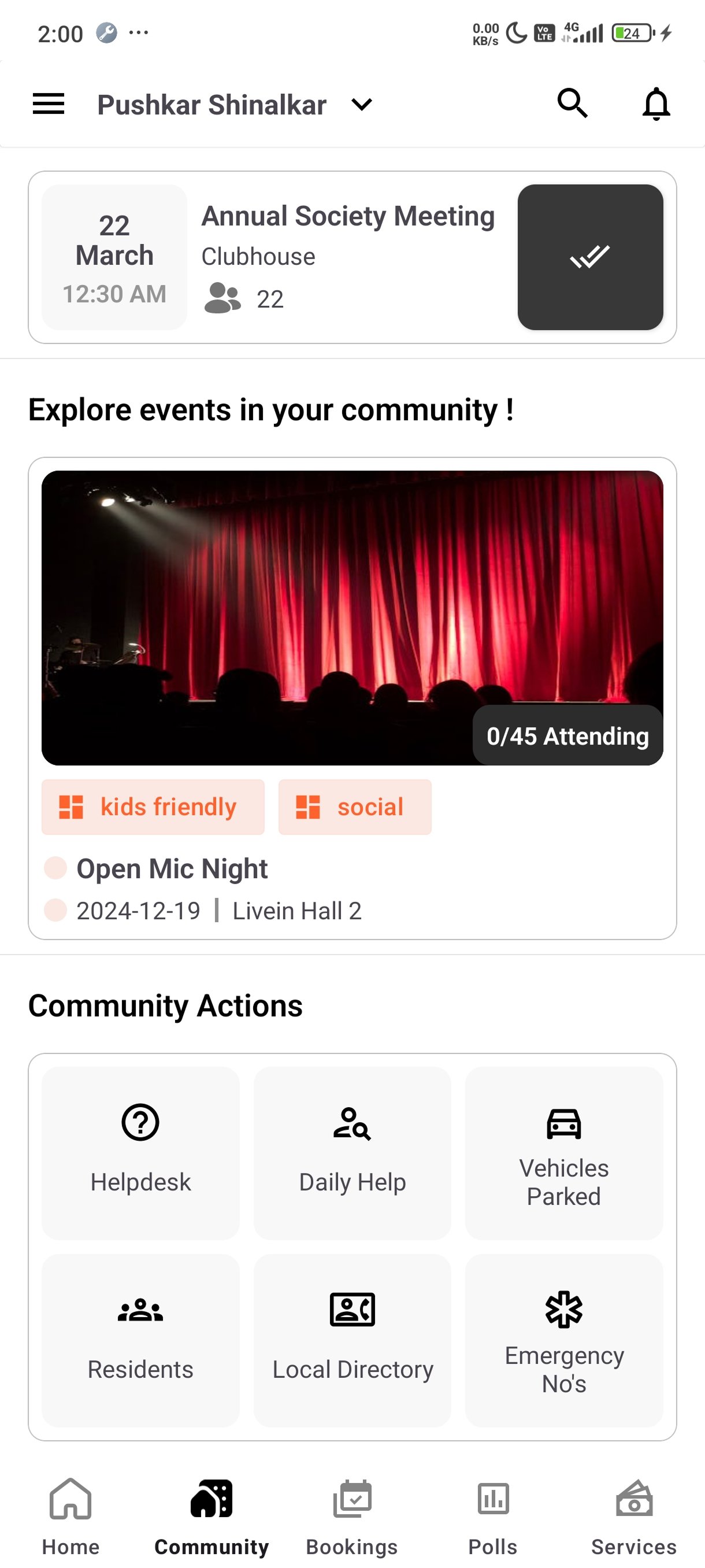Screenshot 2 of the Livein Tenant app