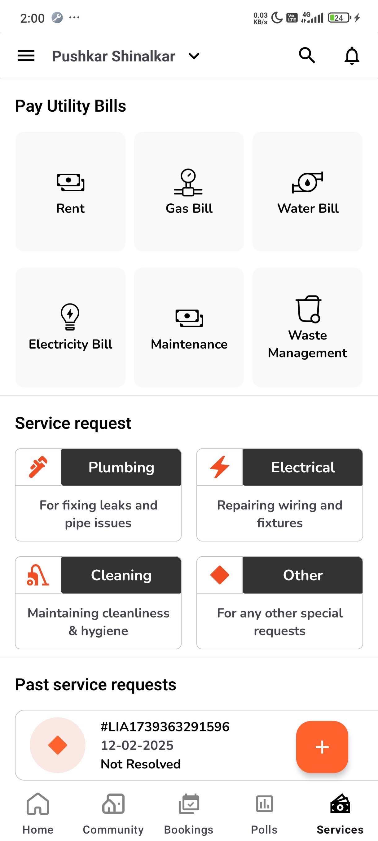 Screenshot 4 of the Livein Tenant app